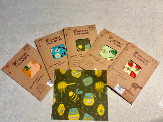 Beeswax Wraps 3pk Small,Medium & Large